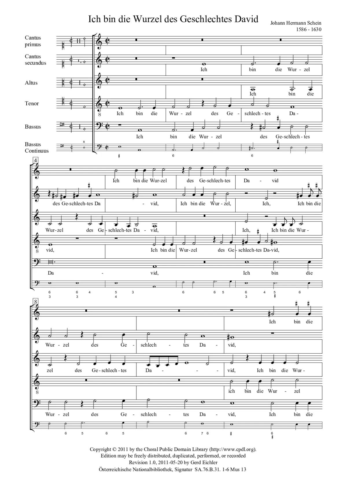 Ich bin die Wurzel des Geschlechtes David - Page 1