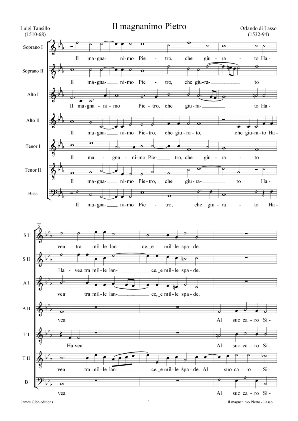 Il magnanimo Pietro - Page 1