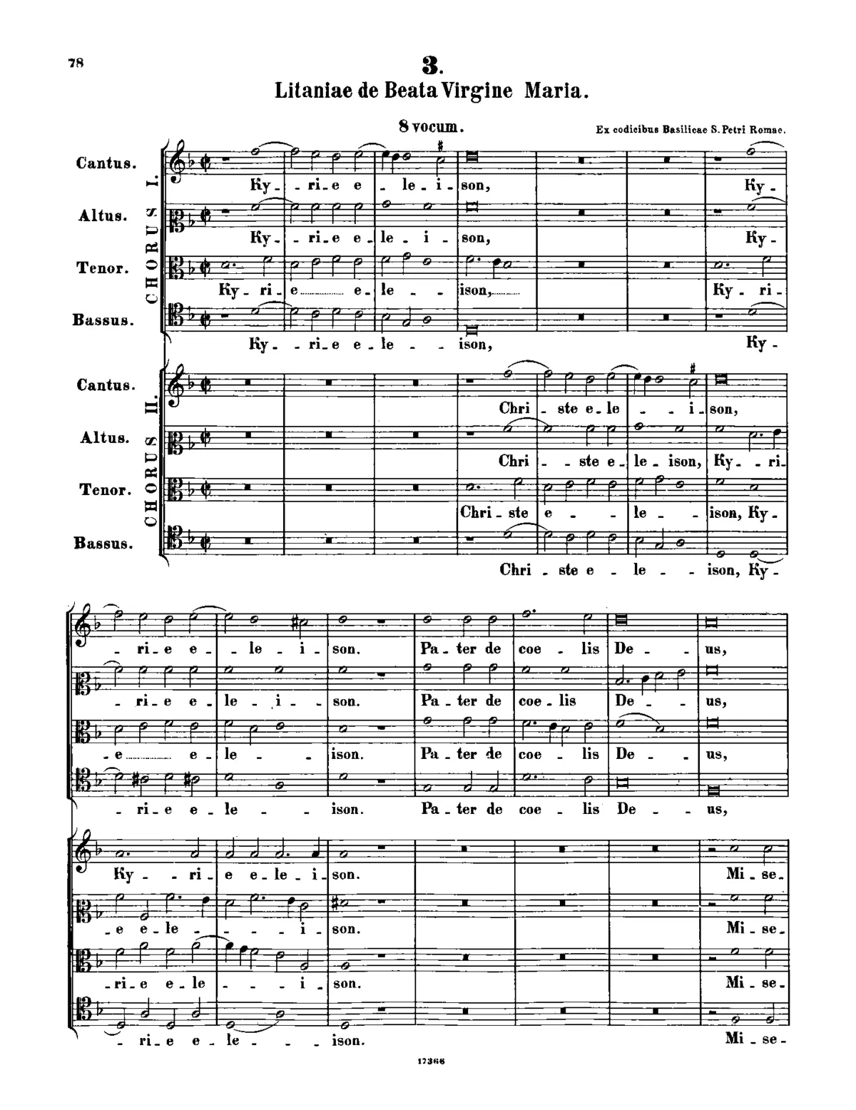 Litaniae de Beata Maria Virgine - Page 1