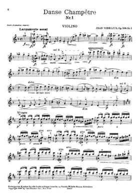 5 Danses Champêtres for Violin and Piano, Op.106