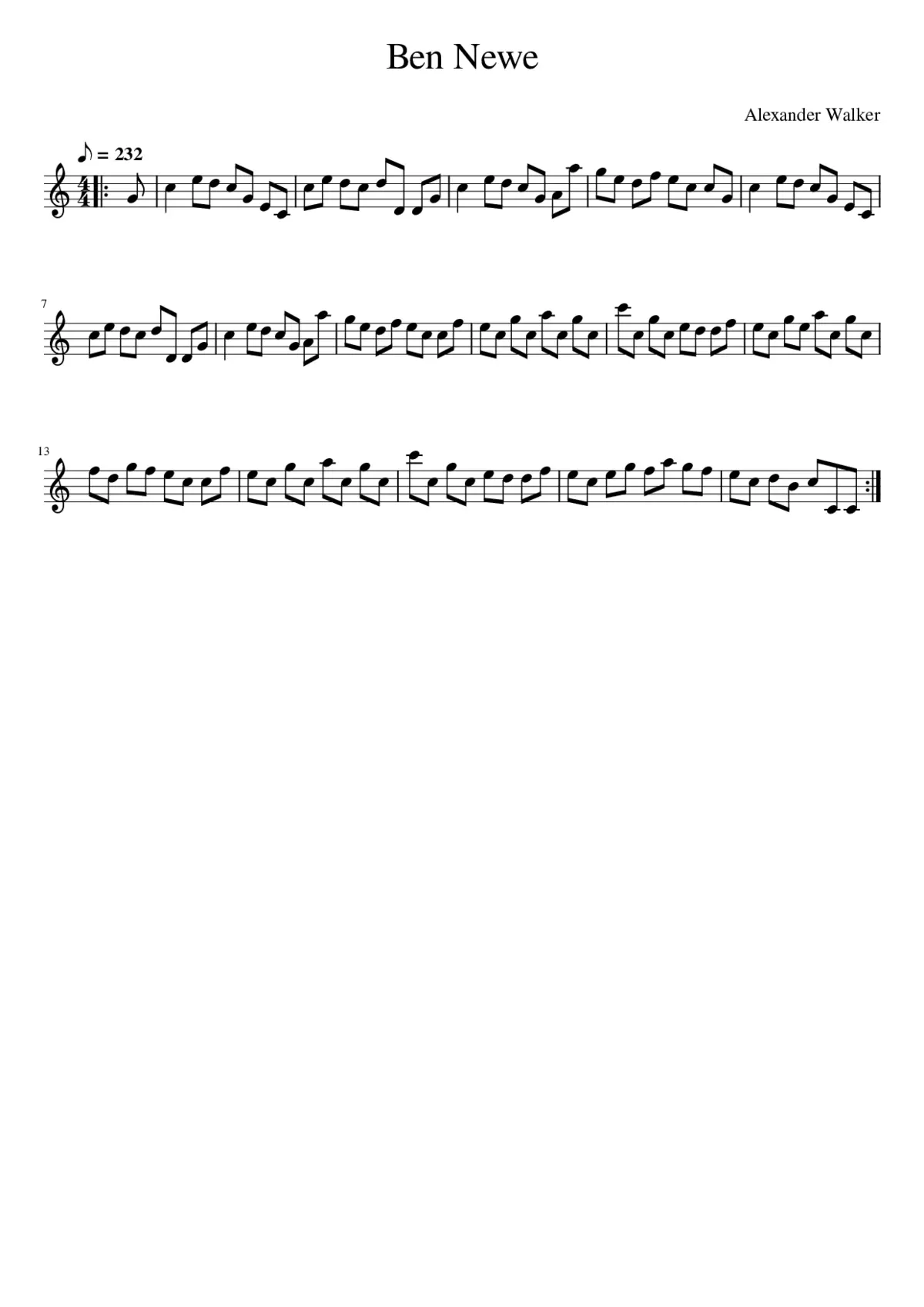 Ben Newe - Page 1
