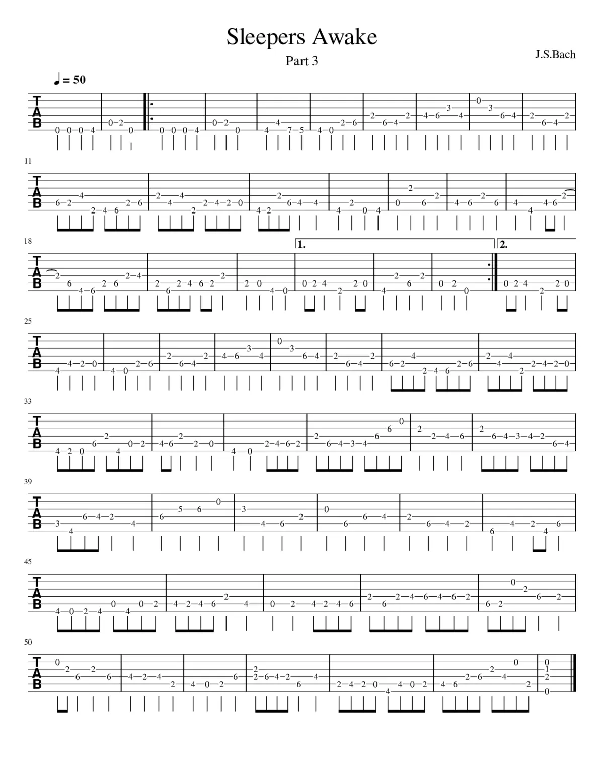 Wachet auf ruft uns die Stimme BWV 140 - Page 1