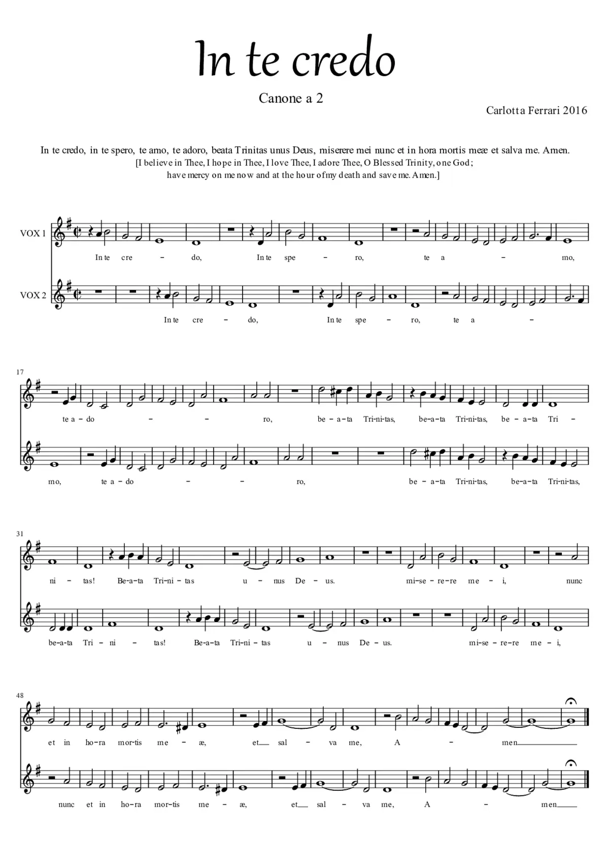 In te credo - Page 1