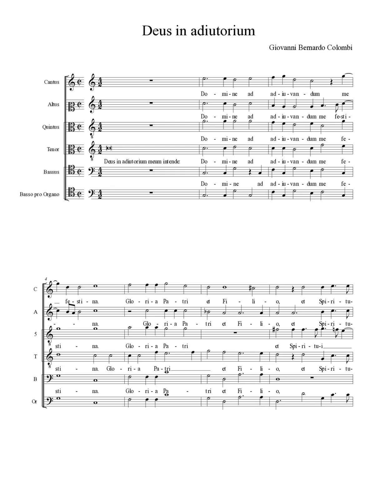Deus in adiutorium - Page 1