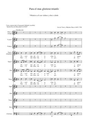 Para el mas glorioso triunfo