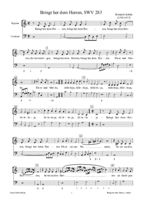 Bringt her dem Herren, SWV 283