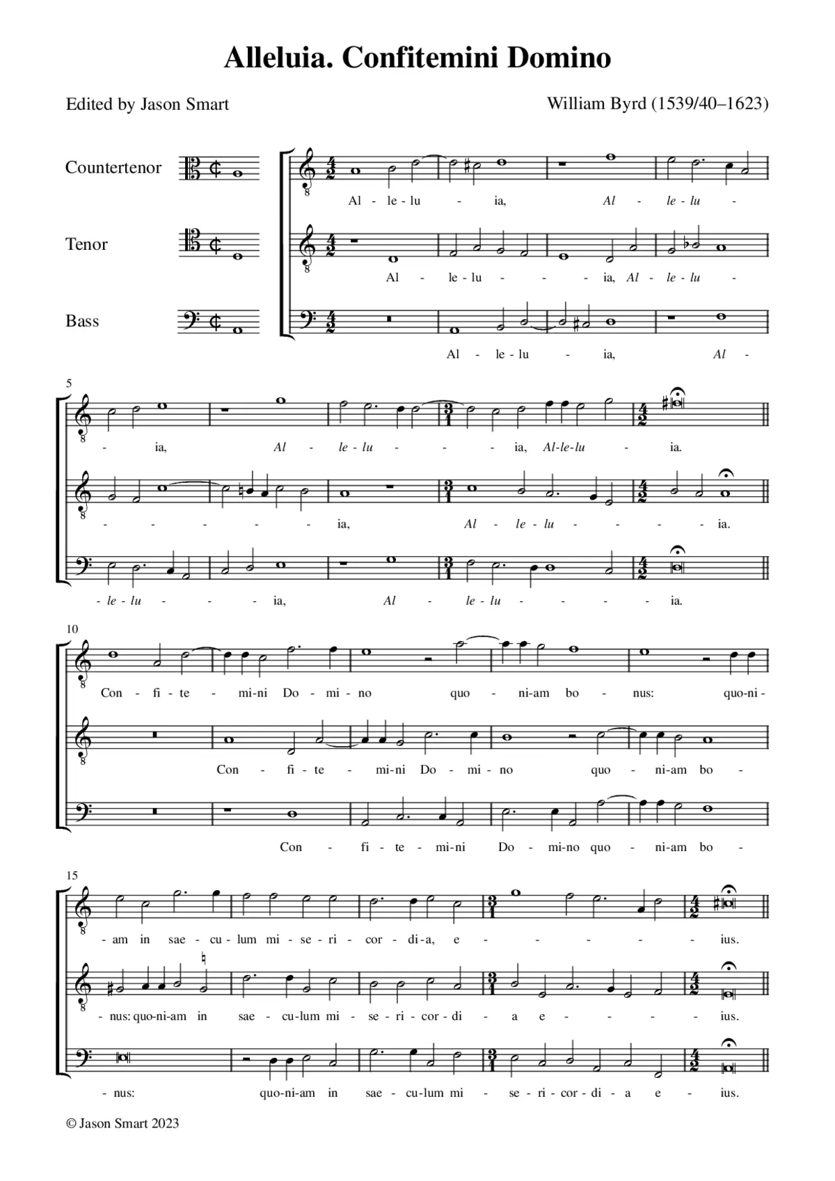 Alleluia. Confitemini Domino - Page 1