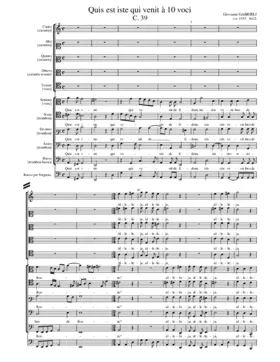 Quis est iste qui venit, C. 39