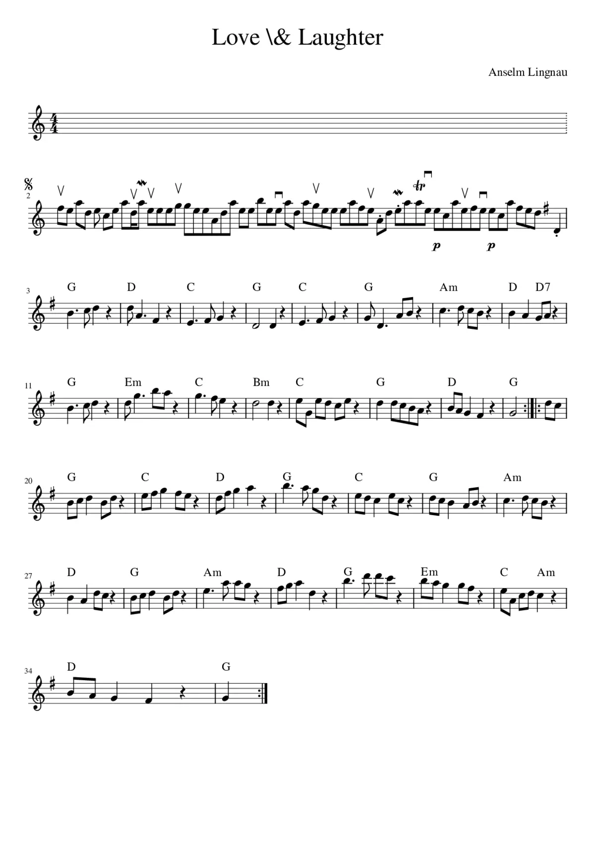 Love \& Laughter - Page 1