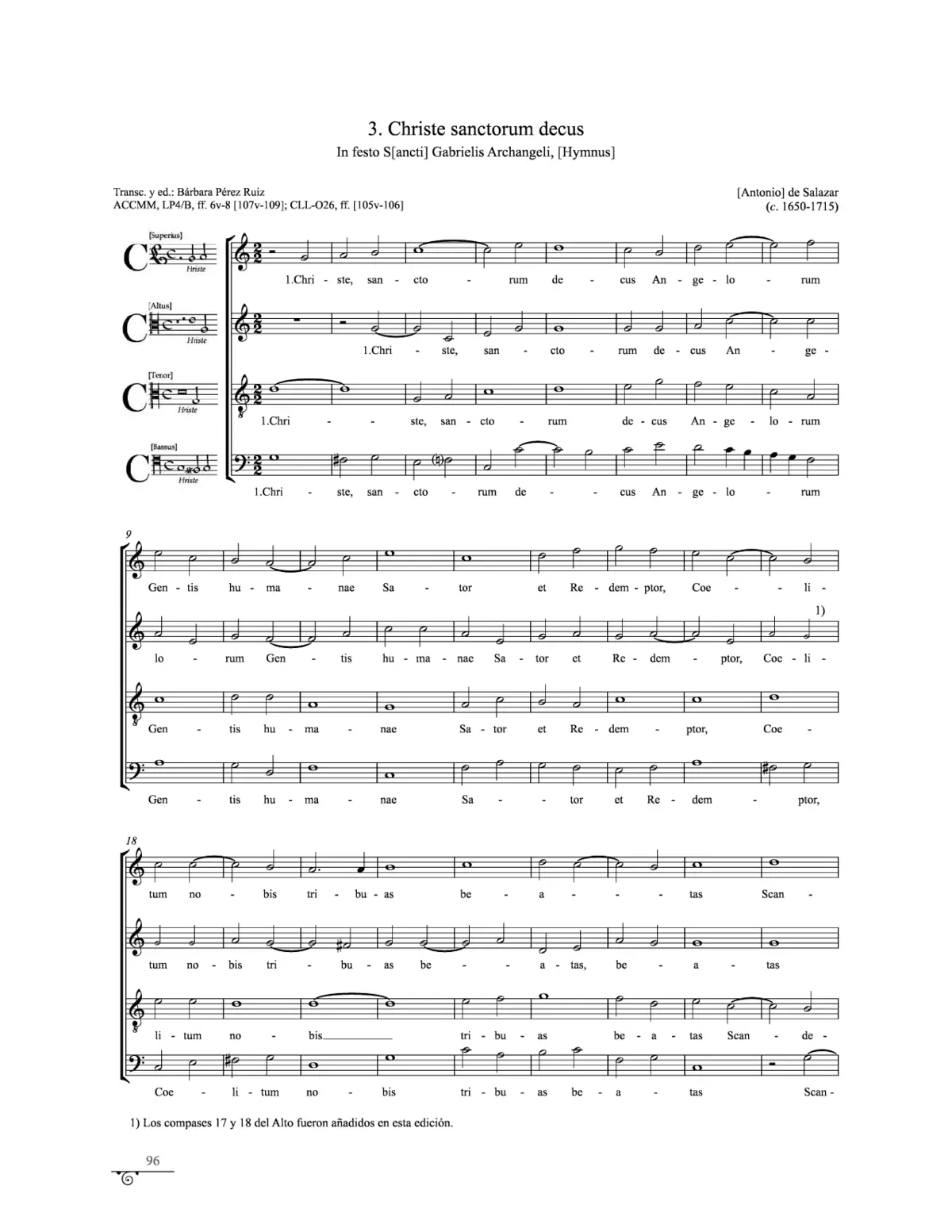 Christe sanctorum decus - Page 1
