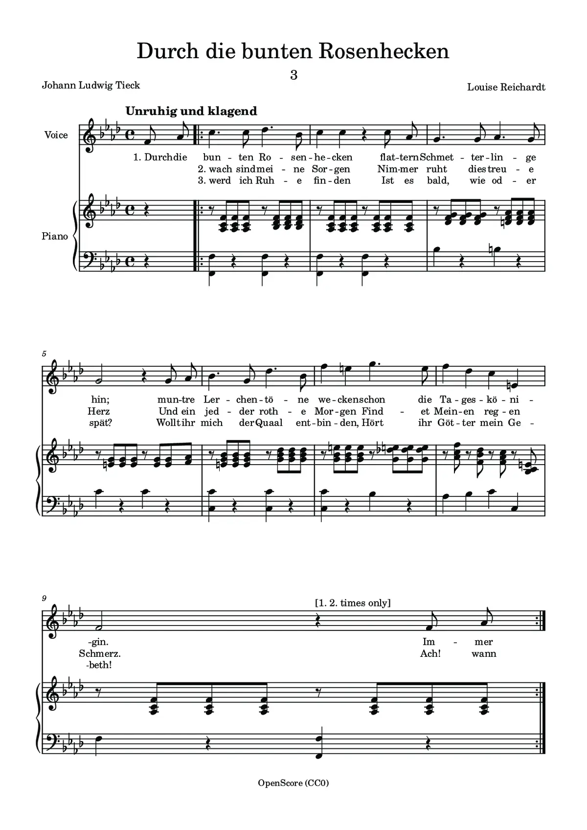 Durch die bunten Rosenhecken - Page 1