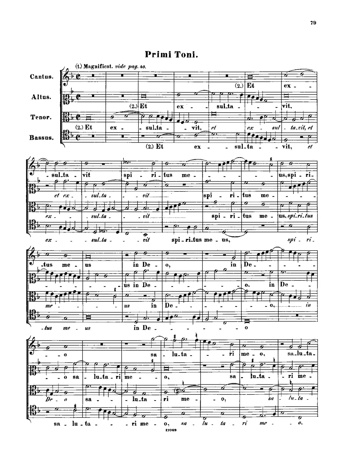Magnificat primi toni - Page 1