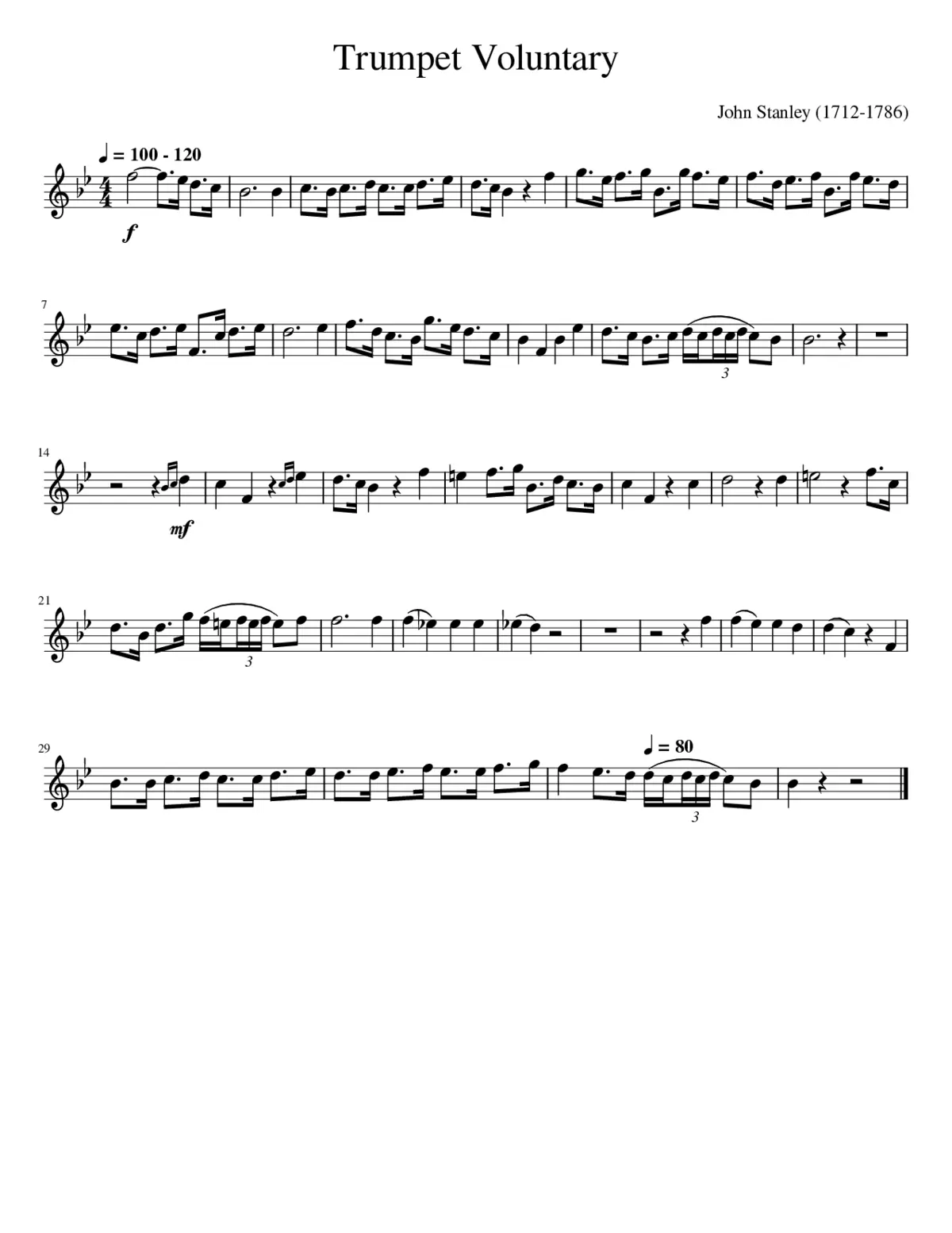 Trumpet Voluntary - Page 1