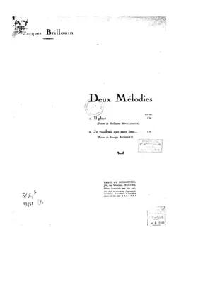 Deux mélodies