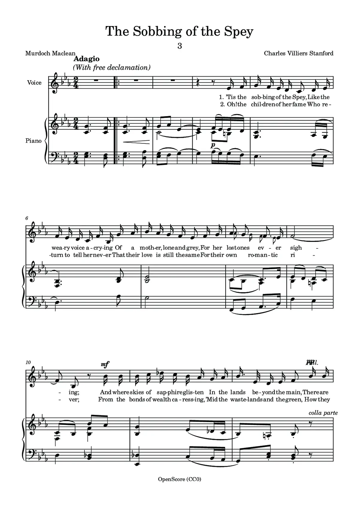The Sobbing of the Spey - Page 1