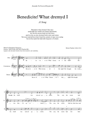 Benedicite! What dreamed I?