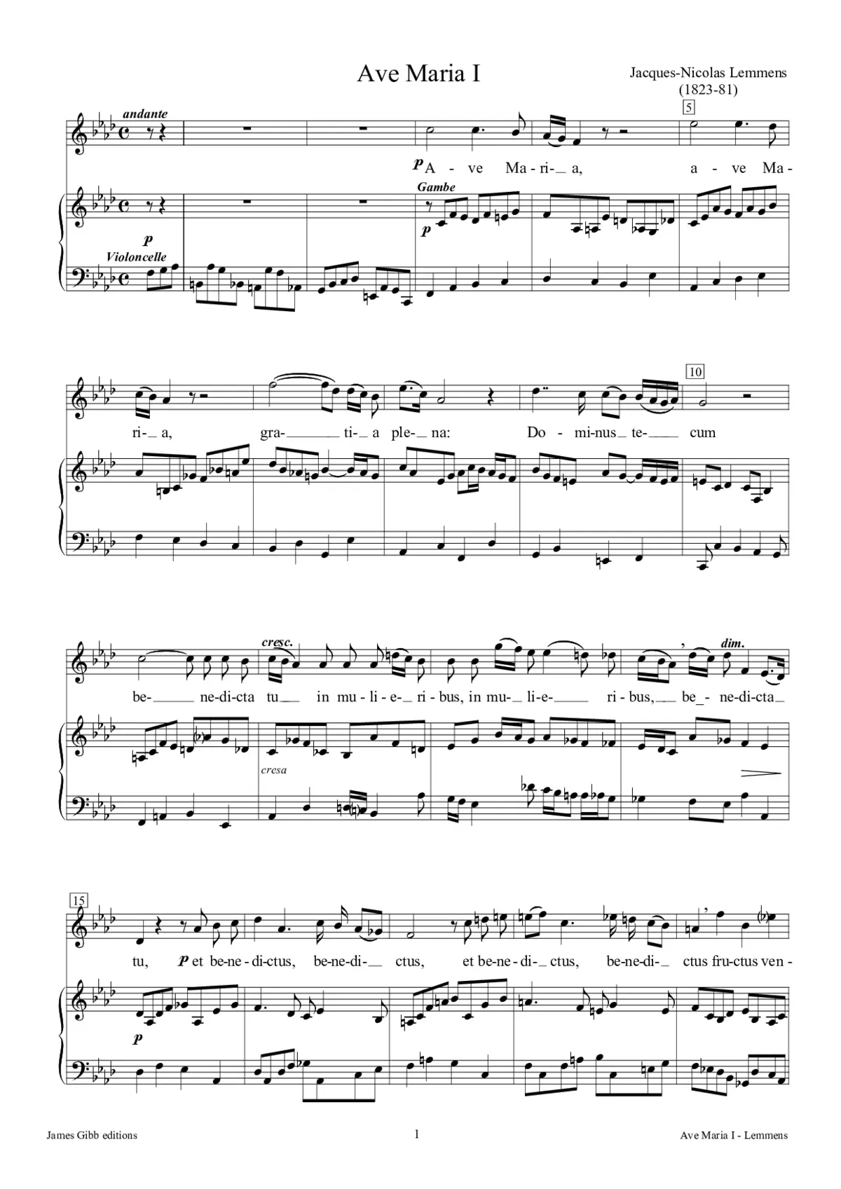 Ave Maria I - Page 1