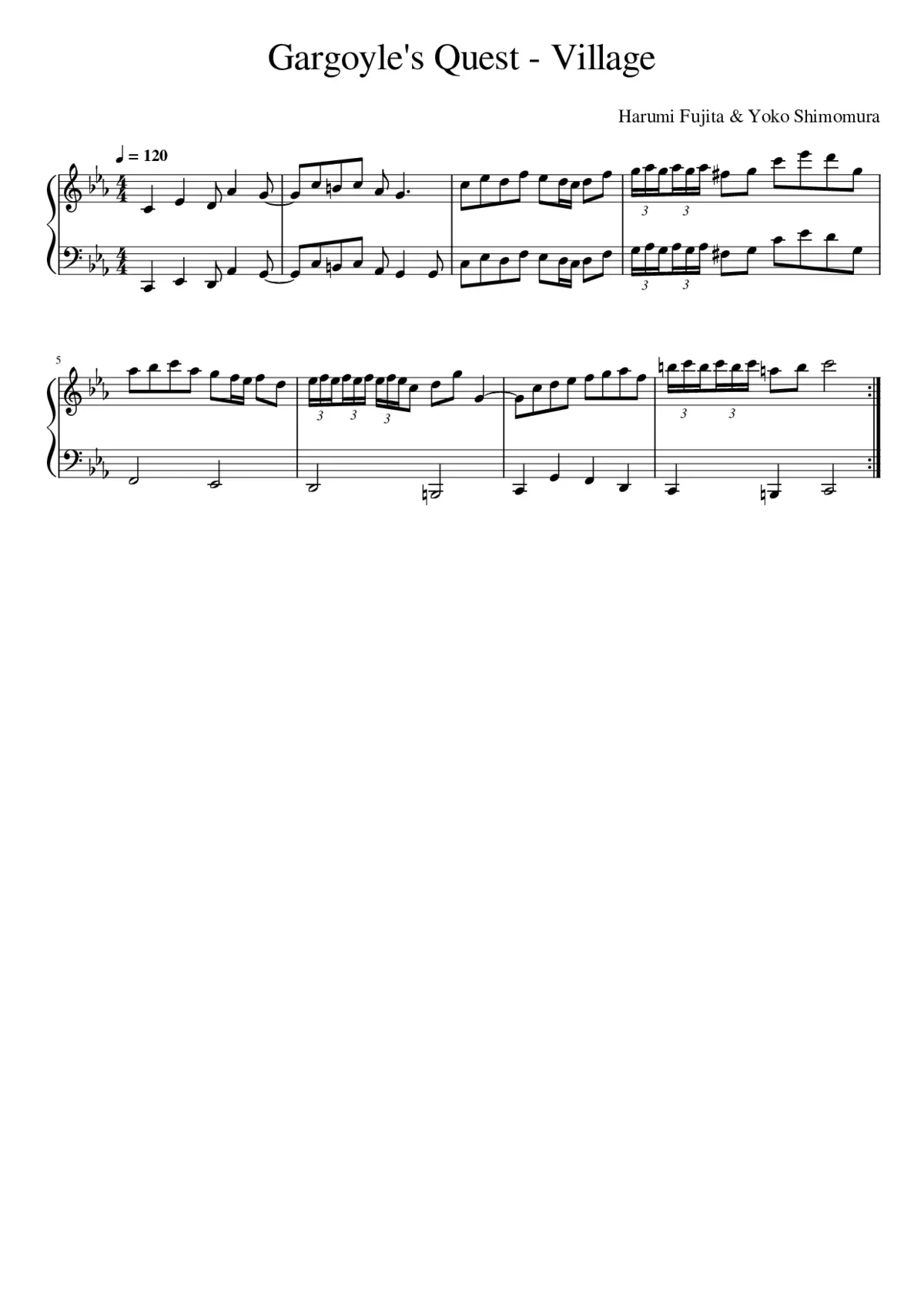 Gargoyle's Quest - Village - Page 1