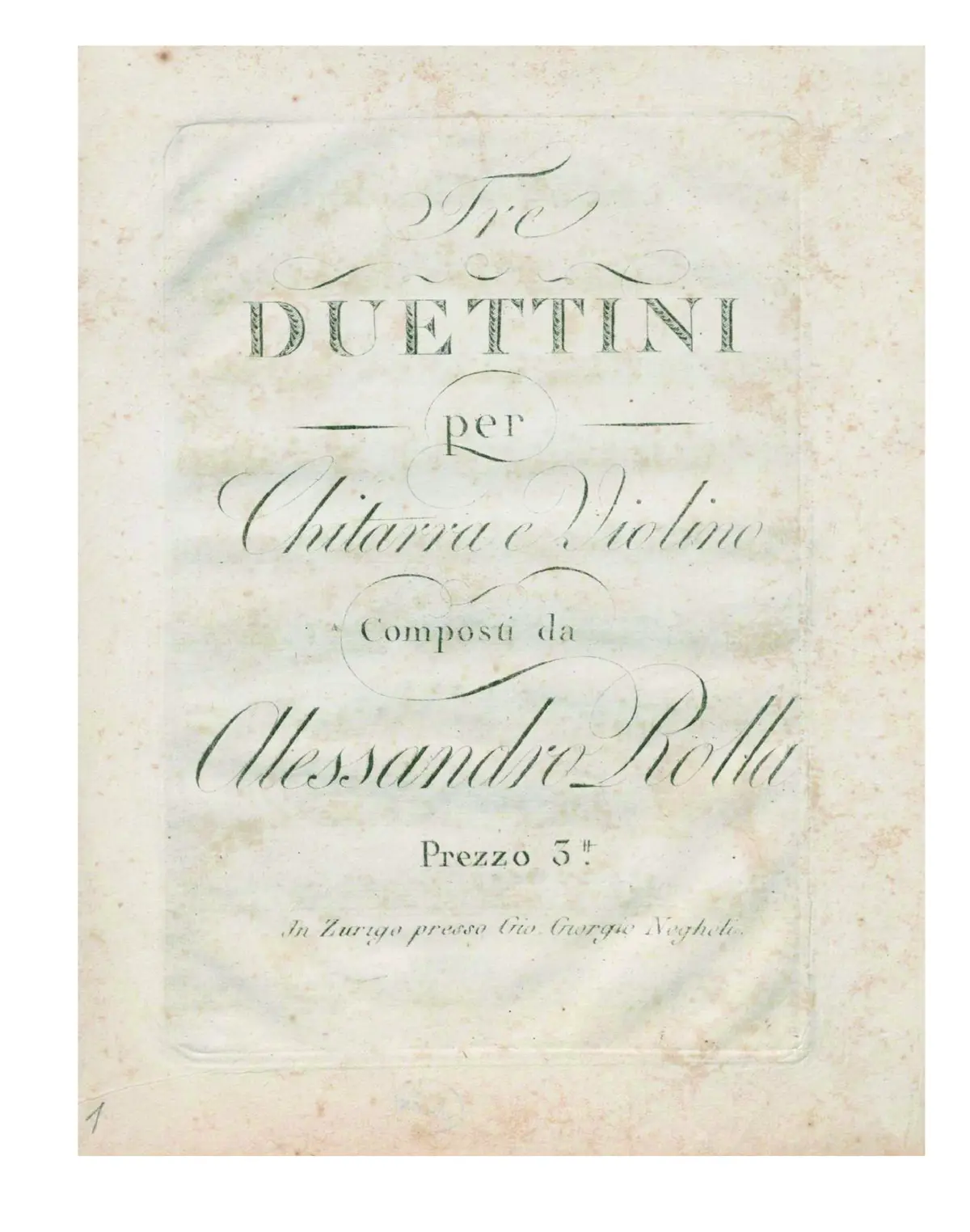 3 Duettini - Page 1