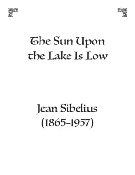 The sun upon the lake is low
