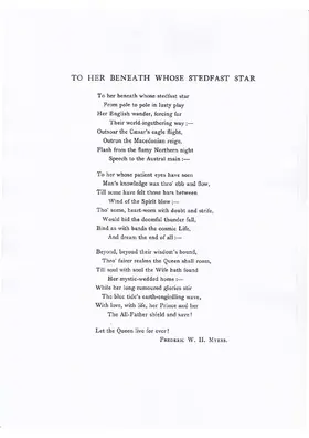 To her beneath whose stedfast star