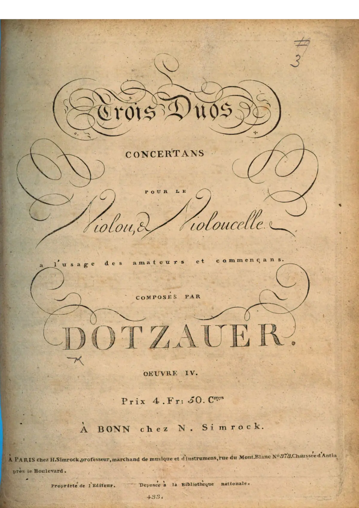 3 Duos Concertants for Violin and Cello - Page 1