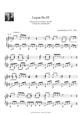 60 Lessons for 2 Guitars Op.168