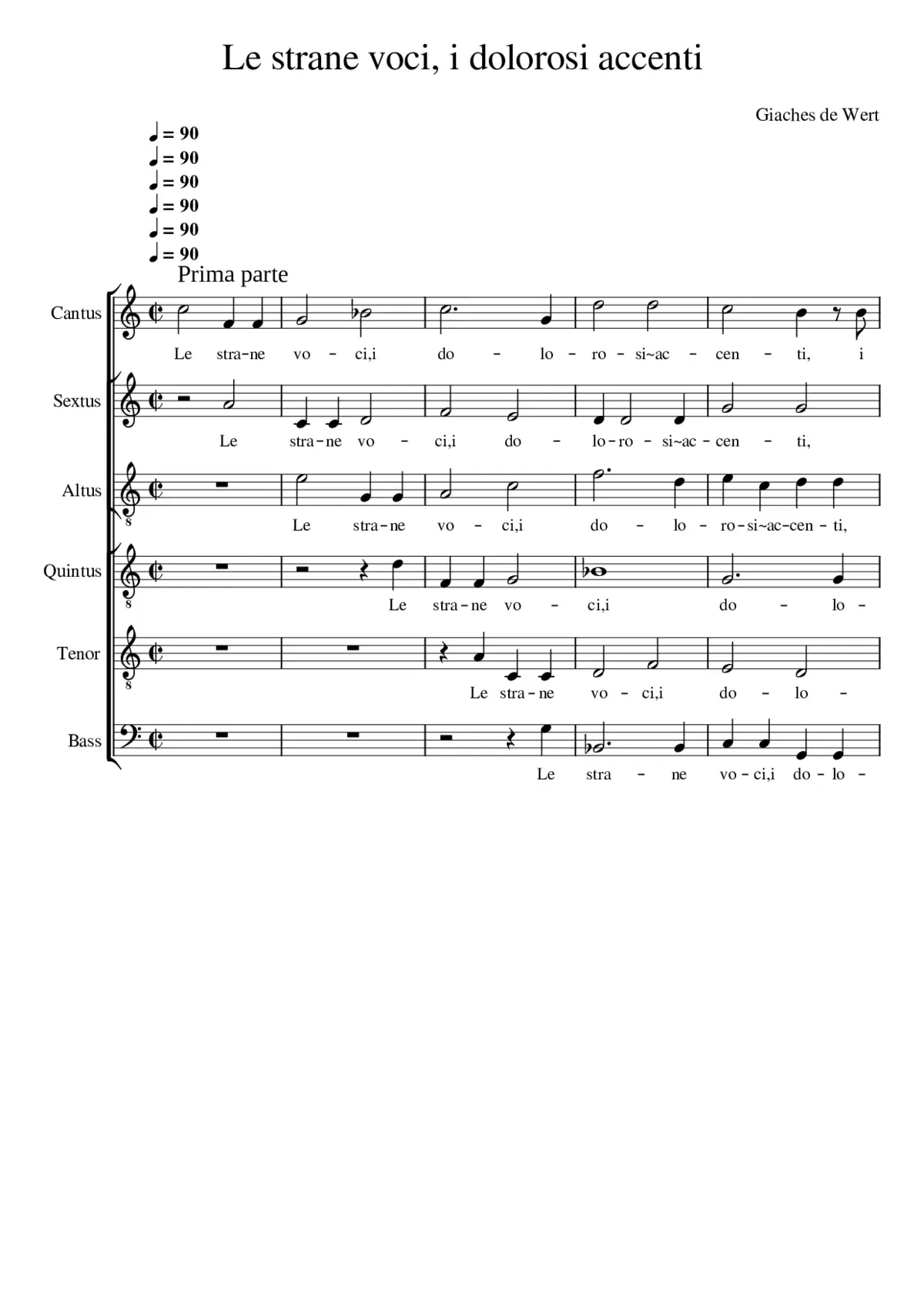 Le strane voci i dolorosi accenti - Page 1
