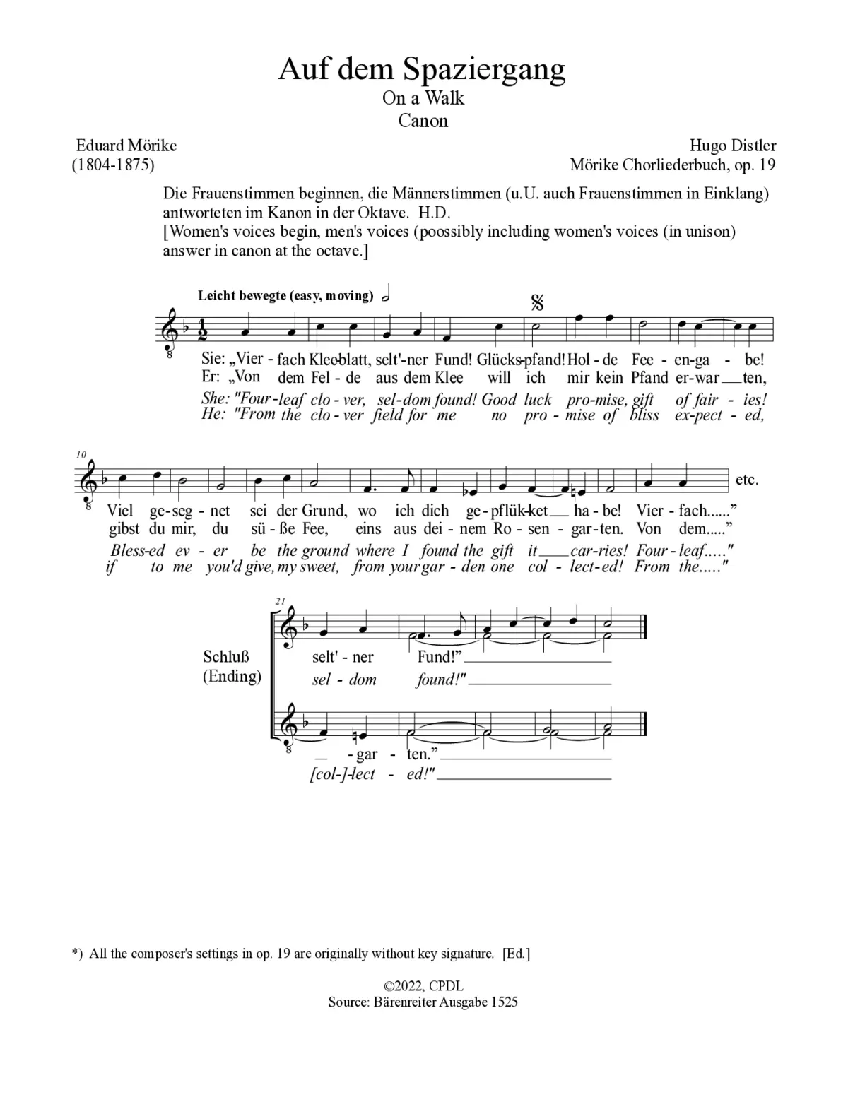 Auf dem Spaziergang - Page 1