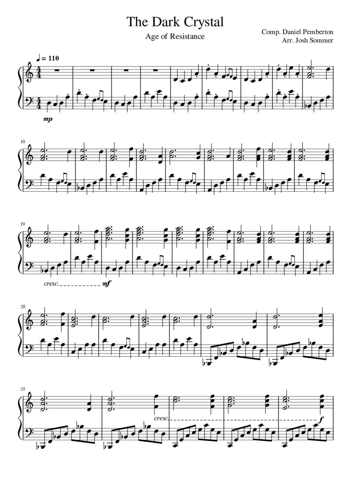 The Dark Crystal: Age Of Resistance - Main Theme - Page 1