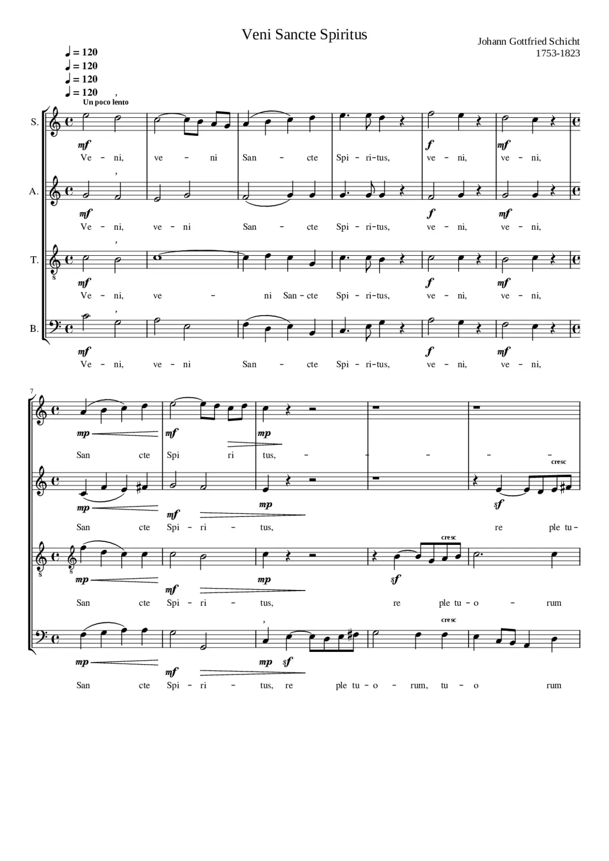 Veni Sancte Spiritus - Page 1