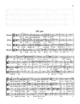 Benedictus es Domine, LV 874