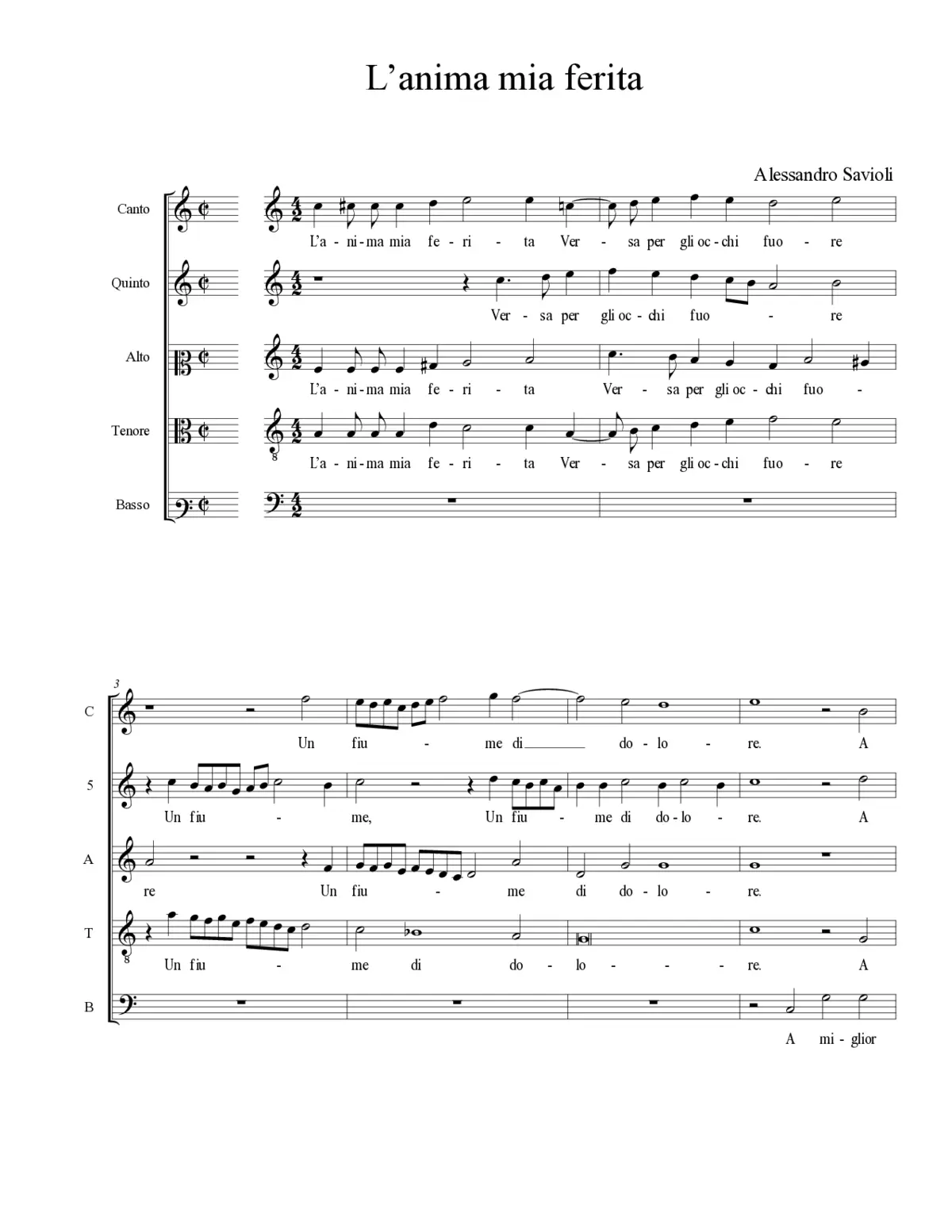 L’anima mia ferita - Page 1