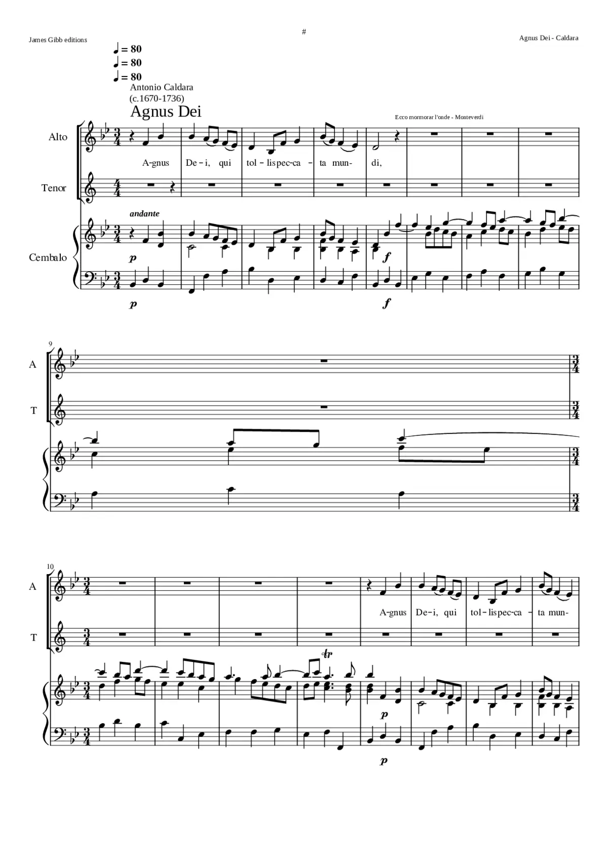 Agnus Dei - Page 1