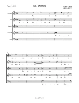 Veni Domine a 5