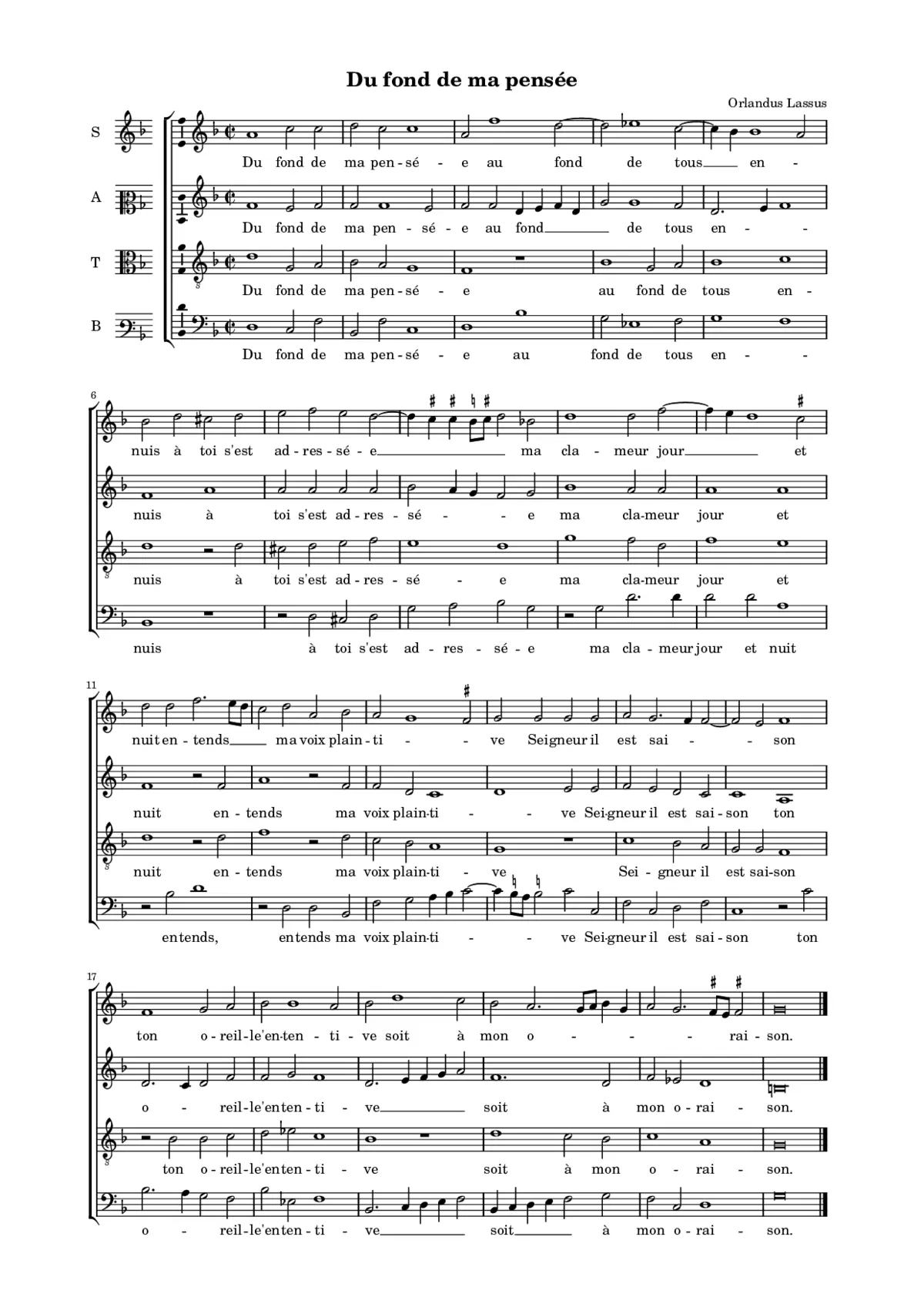 Du fond de ma pensée - Page 1