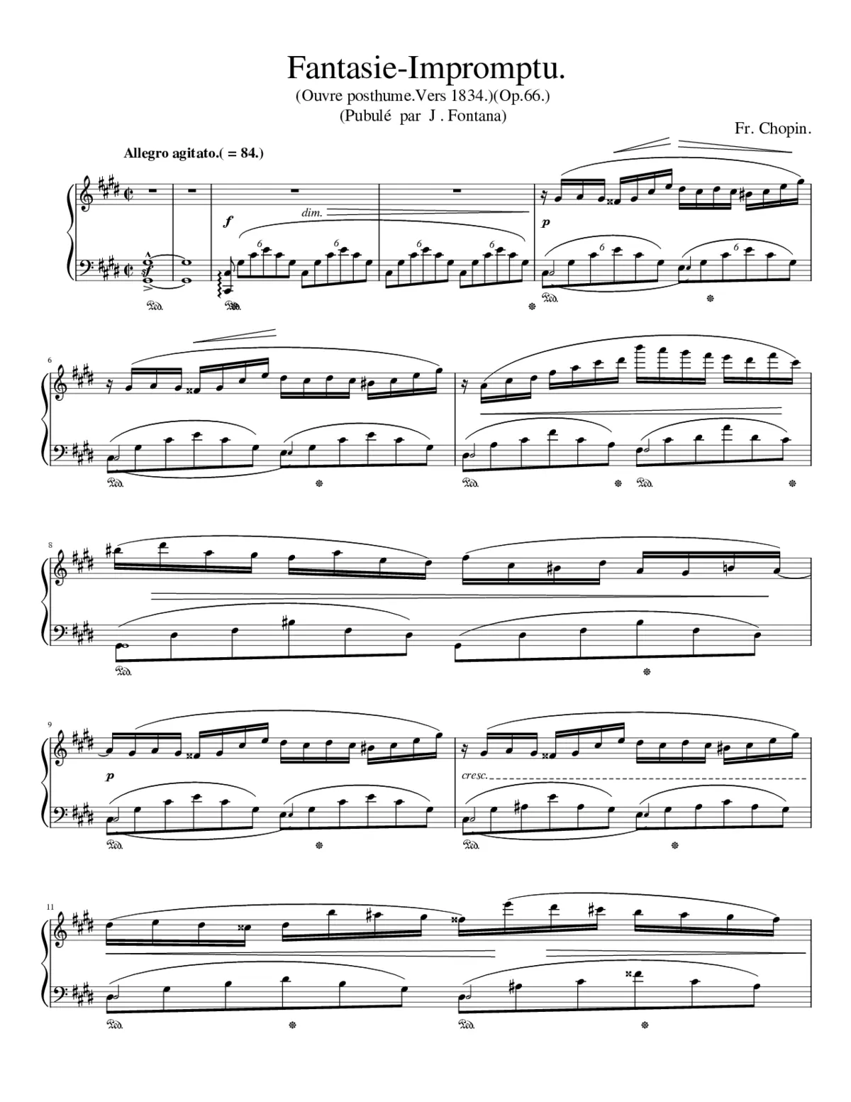 Fantaisie-impromptu Op.66 - Page 1