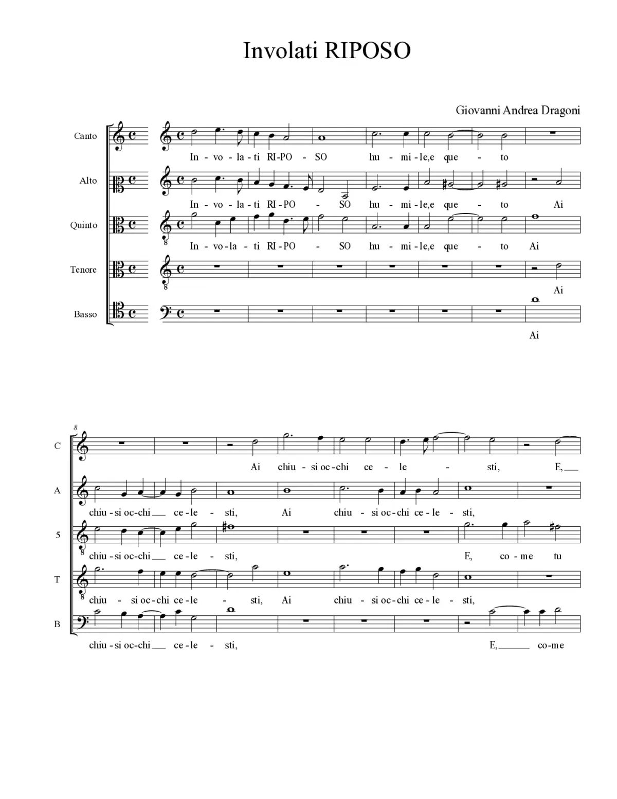Involati RIPOSO - Page 1