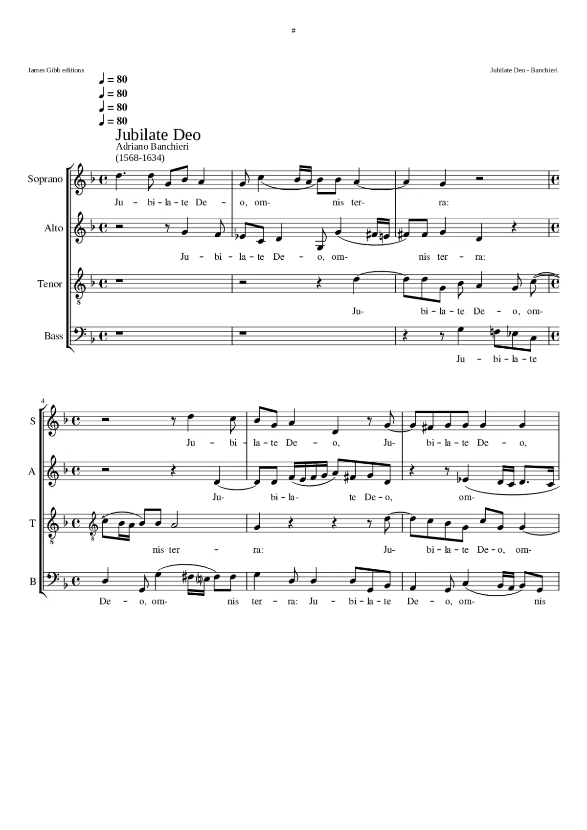 Jubilate Deo - Page 1