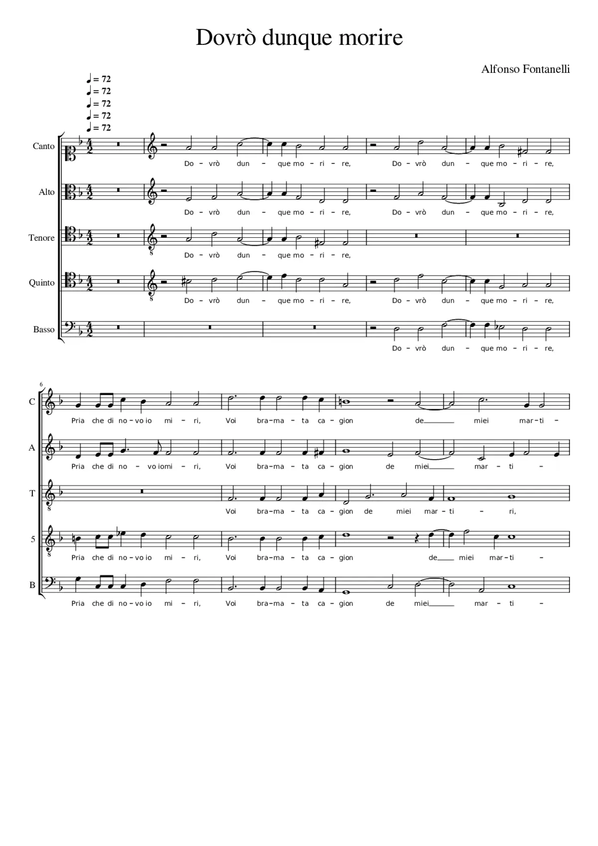 Dovrò dunque morire - Page 1