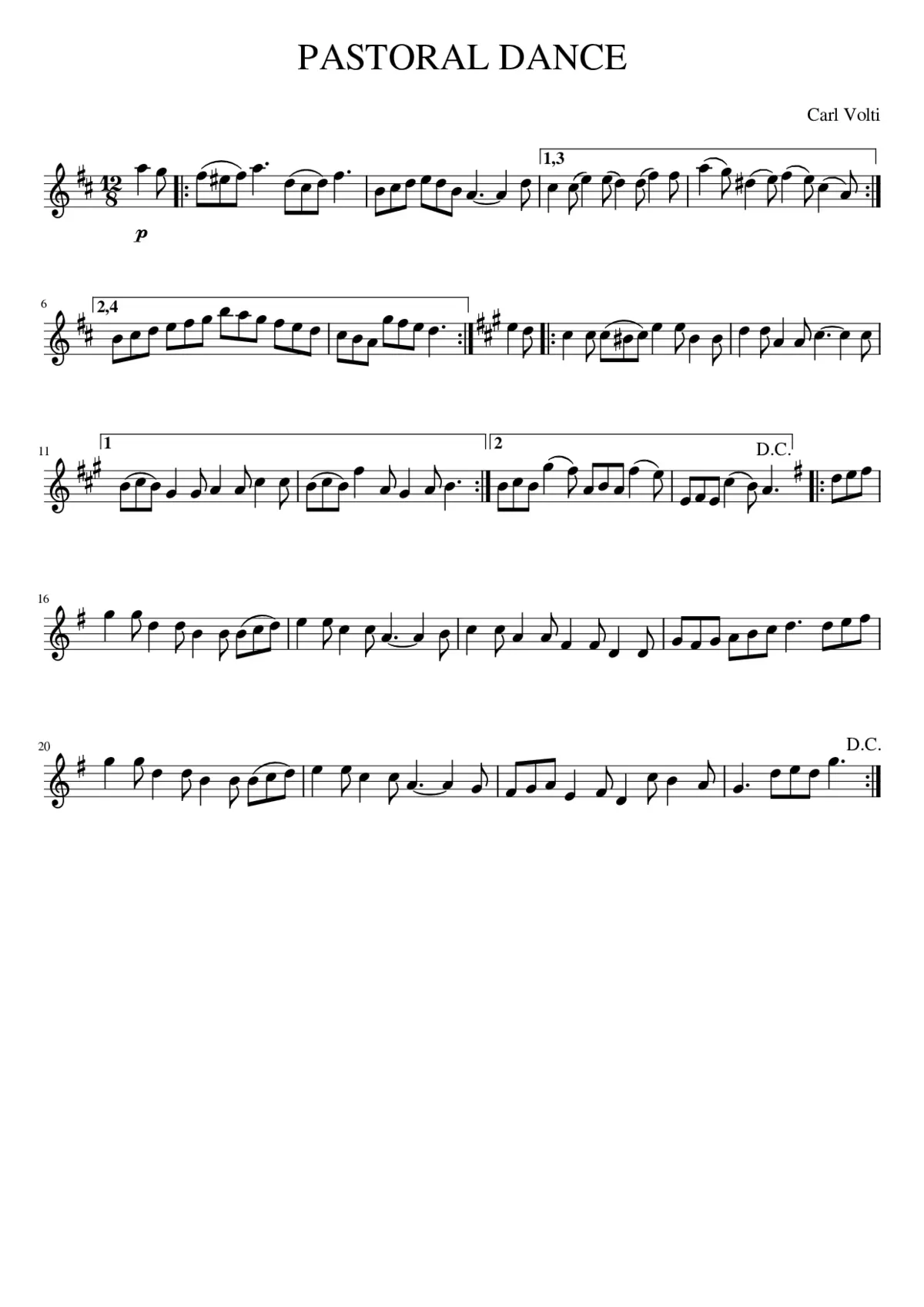 PASTORAL DANCE - Page 1