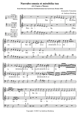 Narrabo omnia et mirabilia tua