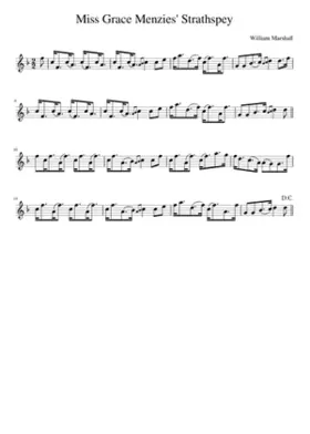 Miss Grace Menzies' Strathspey