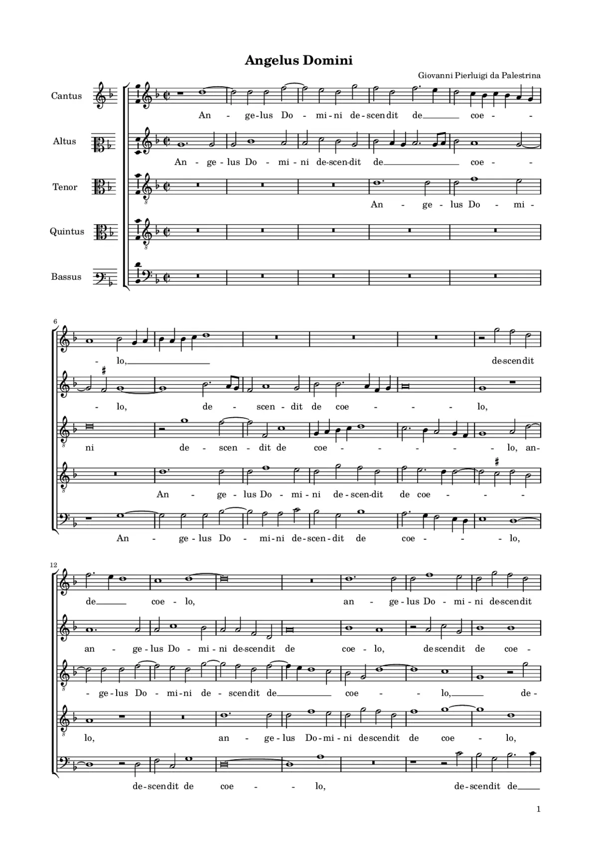 Angelus Domini … Et introeuntes - Page 1