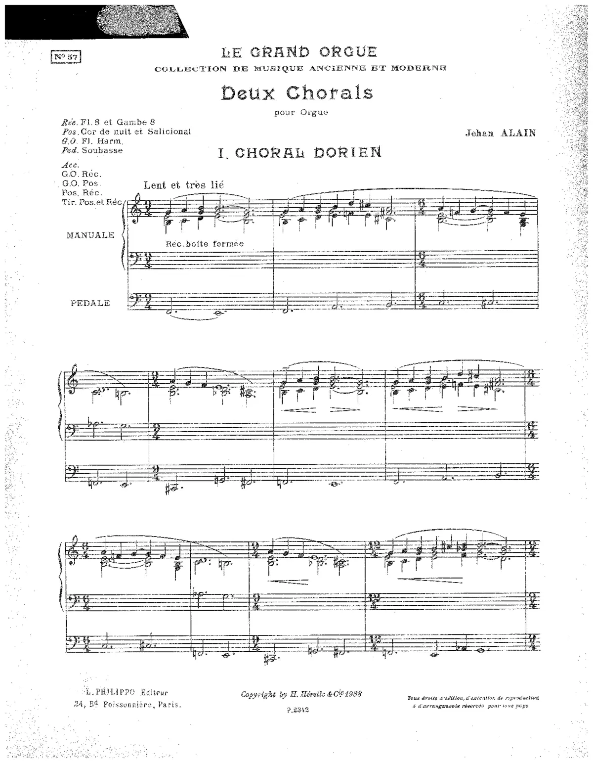 Deux chorals - Page 1