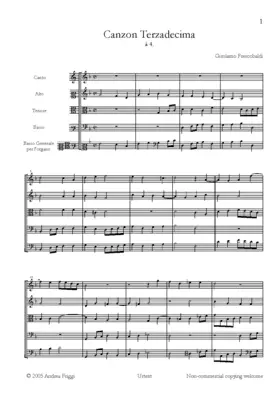 Canzon terzadecima à 4