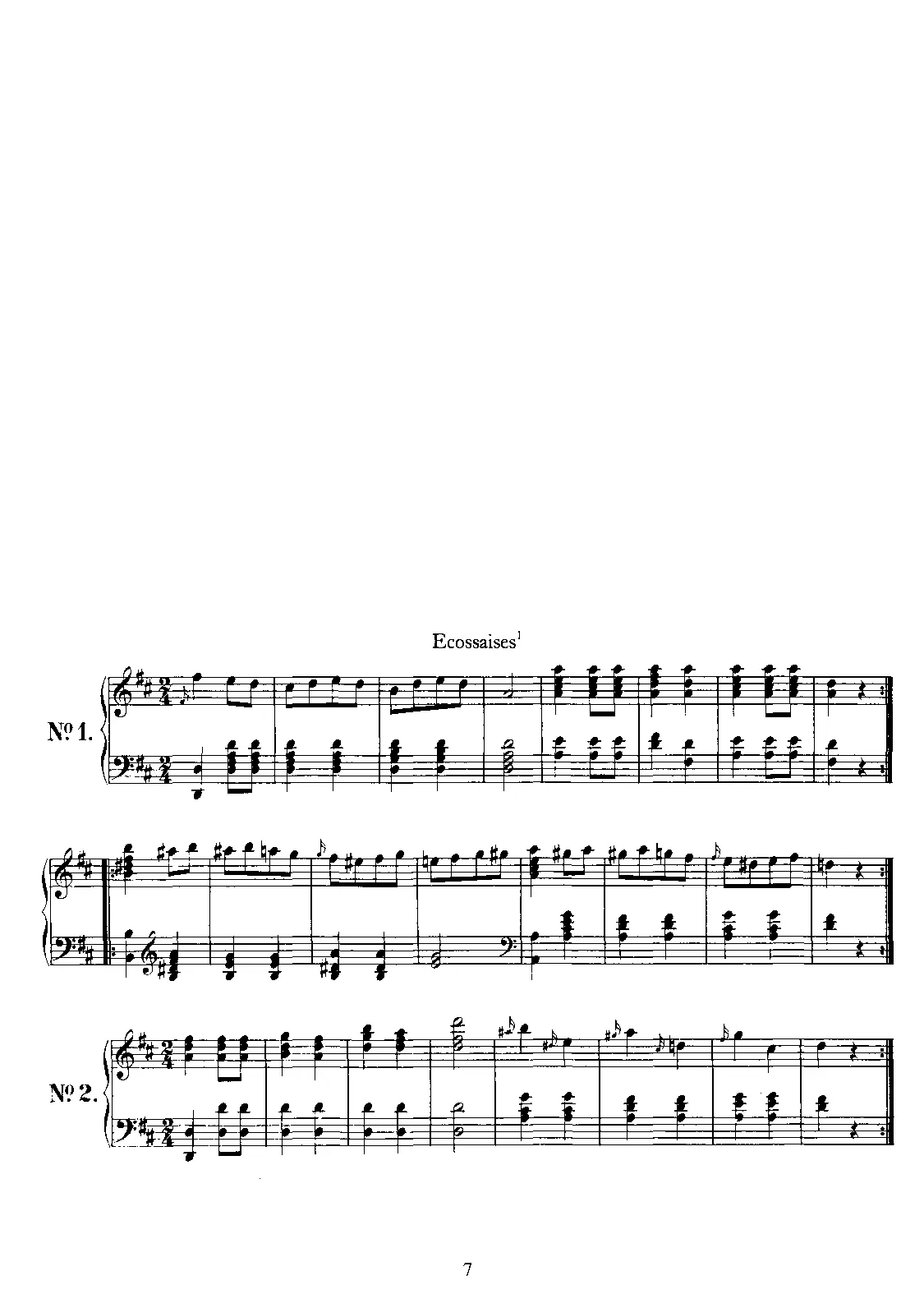 Ecossaises, D.529 - Page 1