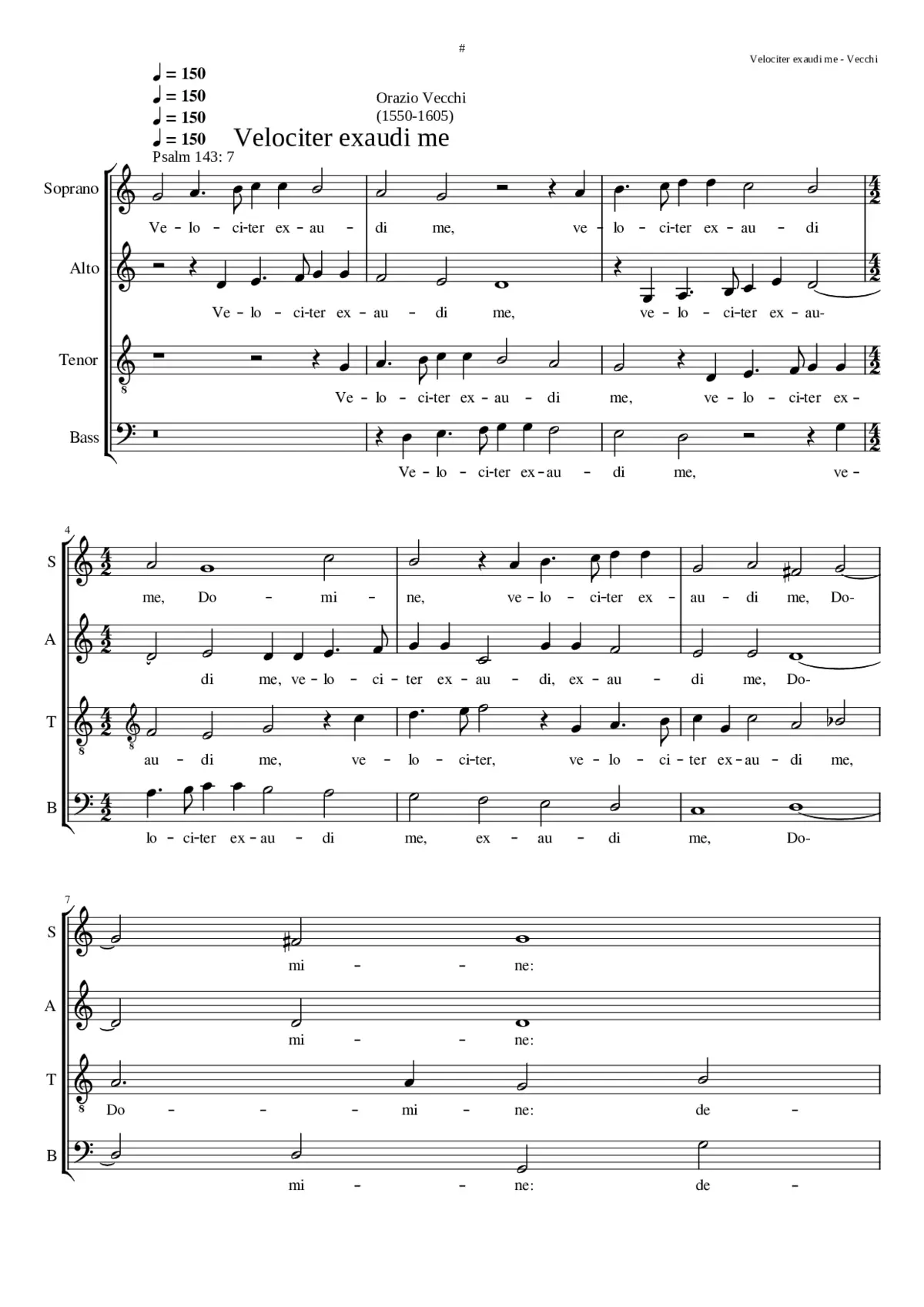 Velociter exaudi me - Page 1