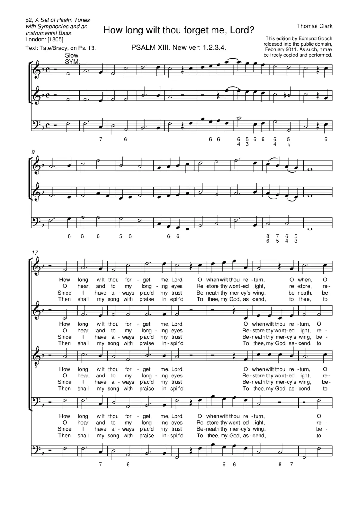 How long wilt thou forget me, Lord? - Page 1