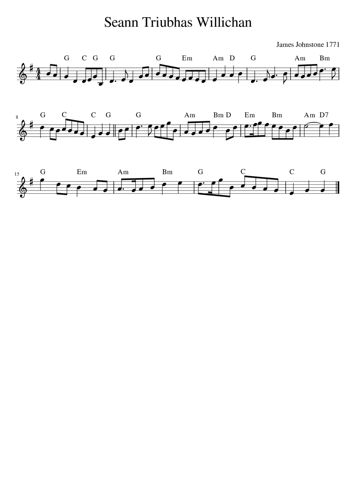 Seann Triubhas Willichan - Page 1